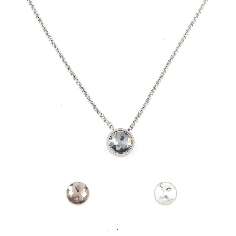 Marca nueva plata estrenar Acero inoxidable cambio collar con 12mm cristal intercambiable Moneda de Joyería fina 1 Unidades Marca nueva plata estrenar Acero inoxidable cambio collar con 12mm cristal intercambiable Moneda de Joyería fina 1 Unidades