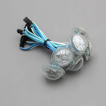 

38mm 6LEDs UCS1903 rgb led pixel light, smd 5050 magic smart rgb pixel led module 12v digtal lamp,diameter 38mm,waterproof IP67
