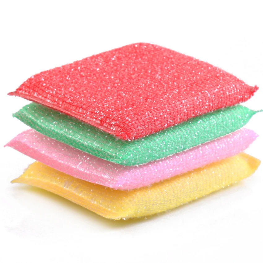 

1PC Scouring Scour Scrub Cleaning Pads Kitchen Sponges Brush Duster Dish Washing Home Helper Wiper Cleaner Accessories