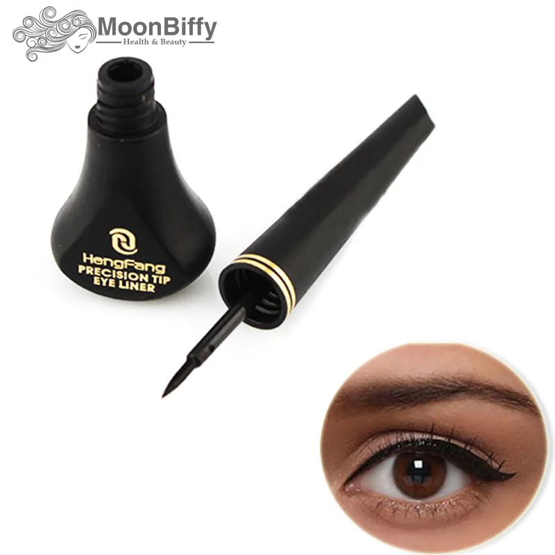 

1pc WholeSale Dropshipping MOONBIFFY Black Eyeliner stamp Waterproof Long-lasting Eye Liner Pencil Pen Makeup Eyeliner