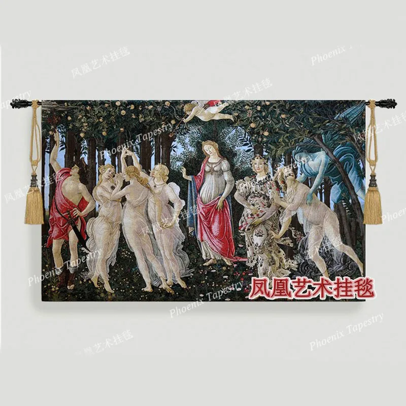 Художественный гобелен Sandro Botticelli LaPrimavera модные настенные Подвески 88*140 см ткань
