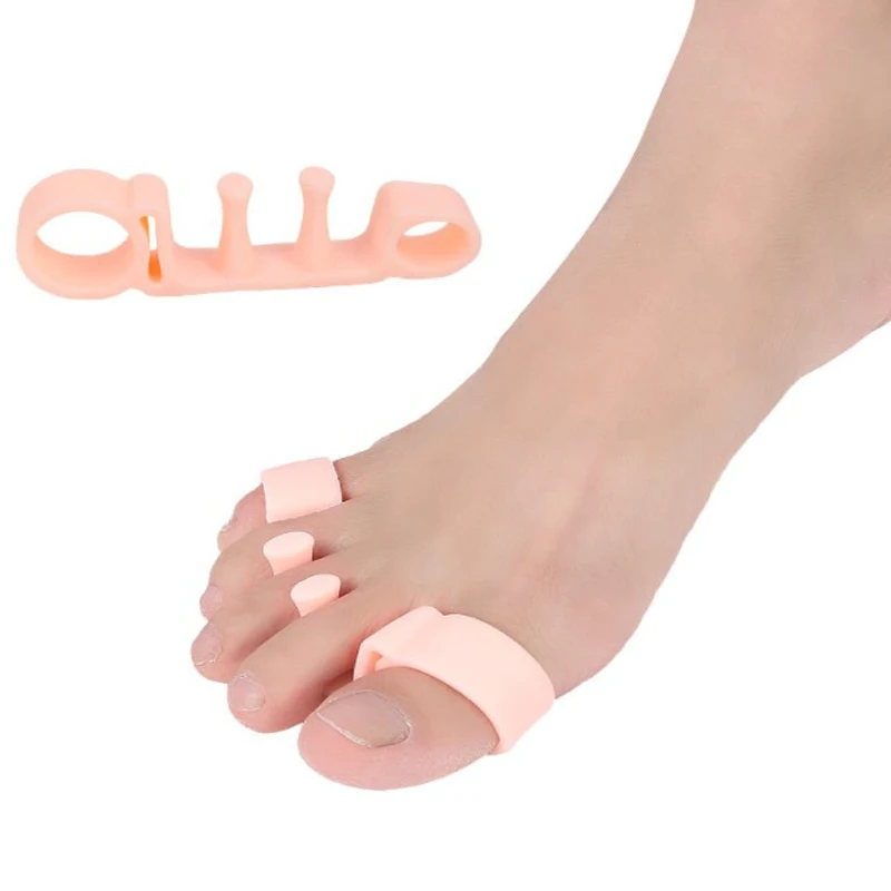 1 пара Силиконовый гелевый для ног пальцы пять отверстий носок сепаратор косточка на большом пальце профилактика бурсита регулятор