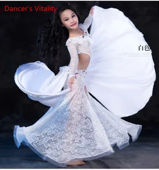 

Dancer's Vitality New Arrival Bellydance Costumes Long Sleeves Back Strap Design Style Belly Dance Dress For Belly Dance Top