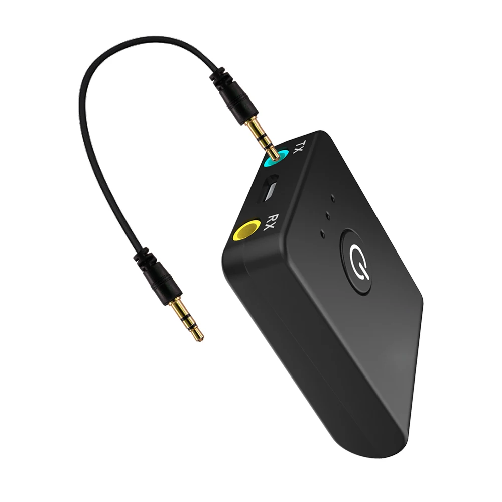 

2in1 APTX Bluetooth 4.2 Transmitter and Receiver Audio Adapter Wireless Music AUX 3.5mm For Amplifier Speaker Headset TV