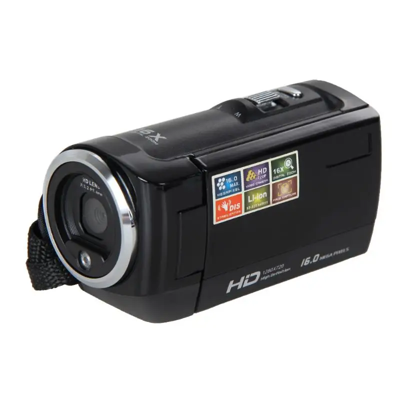

HD720P 16MP DigitalVideo Camcorder CameraDV DVR 2.7"TFT LCD Screen 16X ZOOM Black