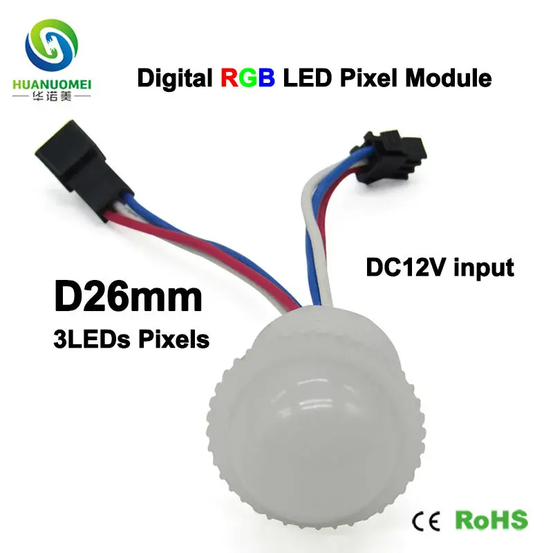 Полноцветная светодиодная Пиксельная лампа 3smd 26 мм 3 светодиода s UCS1903 5050 rgb smd