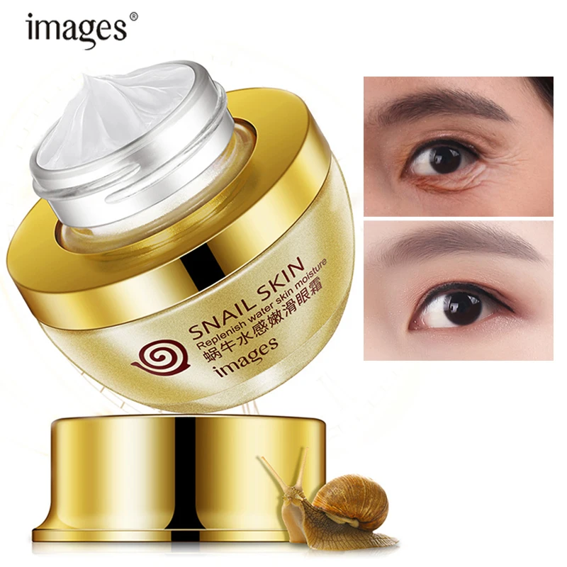 

Images Snail Eye Cream Whitening Moisturizing Anti-aging Wrinkle Remove Dark Circles Snail Cream treatment Anti Puffiness Moist