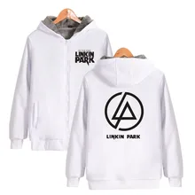 ALIZAZA New Winter Jackets Coats Linkin Park hoodie Anime Luminous Hooded Sweatshirts Men ZIPER THICKEN
