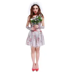 Кровавый призрак невесты костюм для Хэллоуина альтернативного искусства фото Сервис Игра Хэллоуин платье сценический костюм Страшные