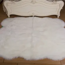 Ковры из искусственного меха Роскошный Ковер Из искусственной овчины для гостиной кресло для спальни коврик из меха простой пушистый мягкий коврик для дивана