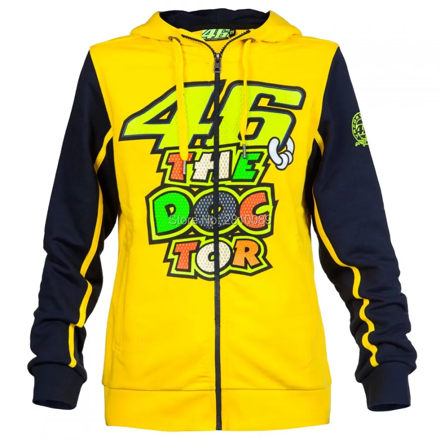 2016 NEUE Валентино Росси VR46 Балахон Der Arzt Moto GP образом Kapuzenpullover мотоциклов толстовка