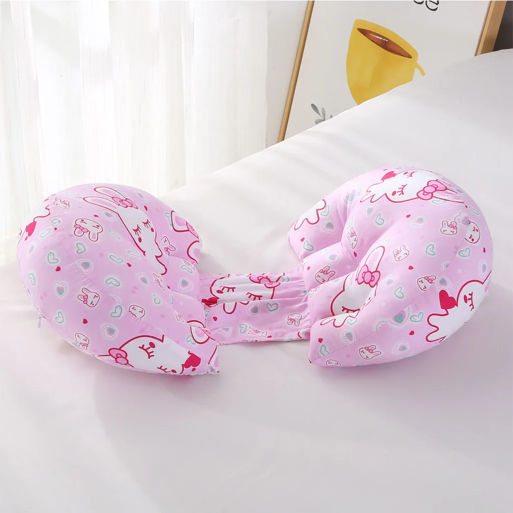 Многофункциональная подушка для кормления беременных женщин с принтом, спальная подушка для мам, u-образные подушки для беременных, боковые шпалы для беременных