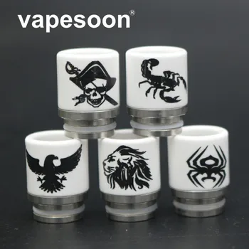

white color ceramics 810 drip tip mouthpiece for Drag UFORCE T1 T2 TFV8 Big Baby TFV12 Prince Revenger NRG Tank 810 drip tips