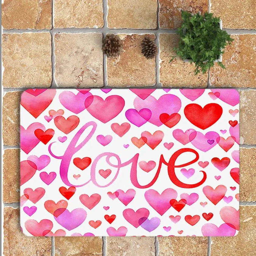 Buy Valentine's Day Printed Non Slip Rug Dining Room