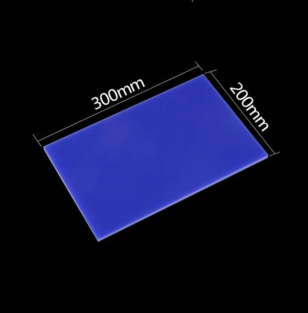 300x200x2,7 мм акриловая доска Глянцевая многоцветная полупрозрачная пластиковый лист из плексигласа органического стекла полиметилметакрилата - Цвет: Blue