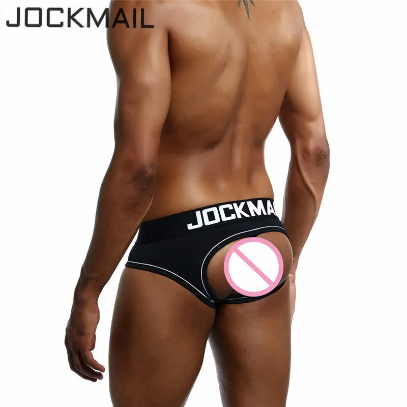 JOCKMAIL Брендовое сексуальное мужское нижнее белье трусы с открытой спиной