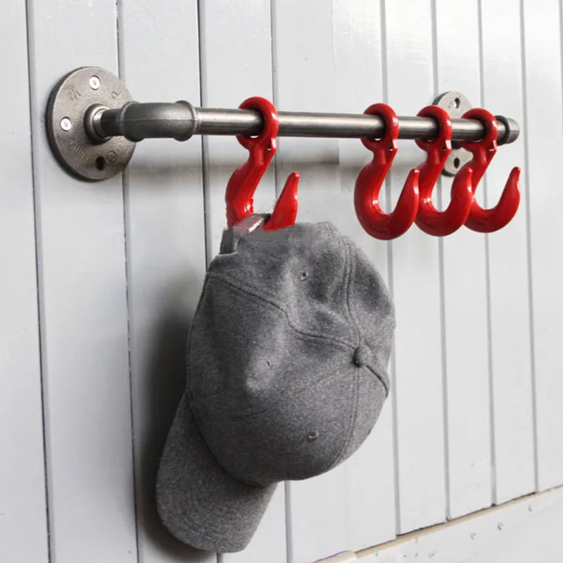 

Vntage Heavy Industrial Loft Pipe Wall Hook Interior Decor Bathroom Decor Steampunk Decor Wall Hook Hat Rack Holder Coat Hanger