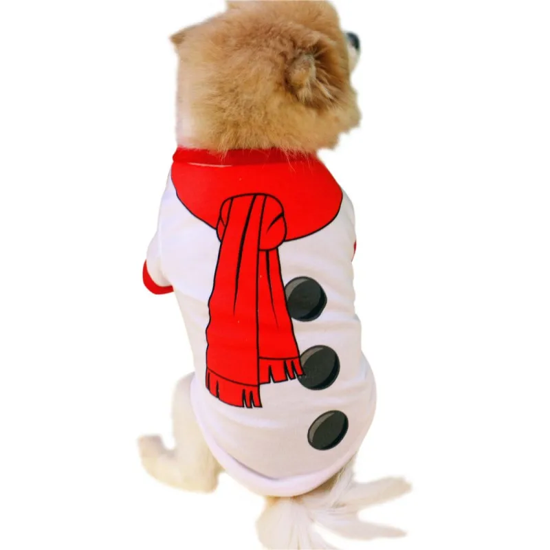 XS/S/M/L Red Pet Dog Clothes Christmas Costume Cartoon Clothes For Small Dog Cloth Costume Dress Winter Apparel Coat Apparel New