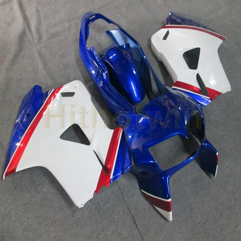 Пользовательские мотоциклетные ABS обтекатель для HONDA VFR800 1998 1999 2000 2001 мотор панели+ Botls+ синий - Цвет: Q