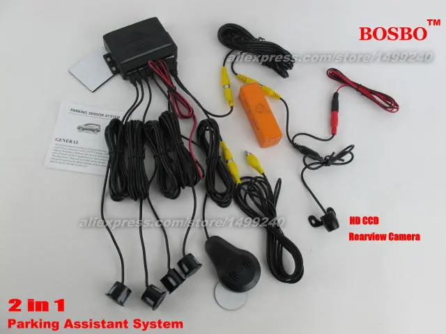 

For Acura CSX / RDX / ILX / MDX / TSX / ZDX - Car Parking Sensor + Rear View Camera 2in1 Assistance System - 4 Radars / Visible