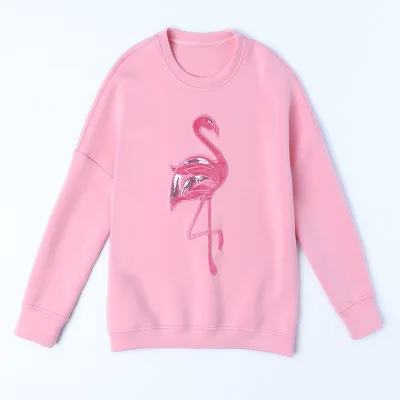 GODIER вышивка большой Фламинго журавль ткань значок вышивка патч бисер вышивка значок аксессуары для одежды