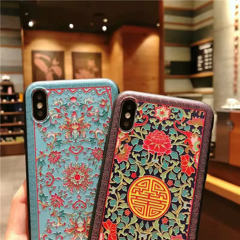 relief Lace Roses Flower case for iphone (26)