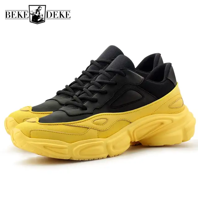 Designer Sneakers Men Genuine Leather Casual Shoes 2019 Spring New