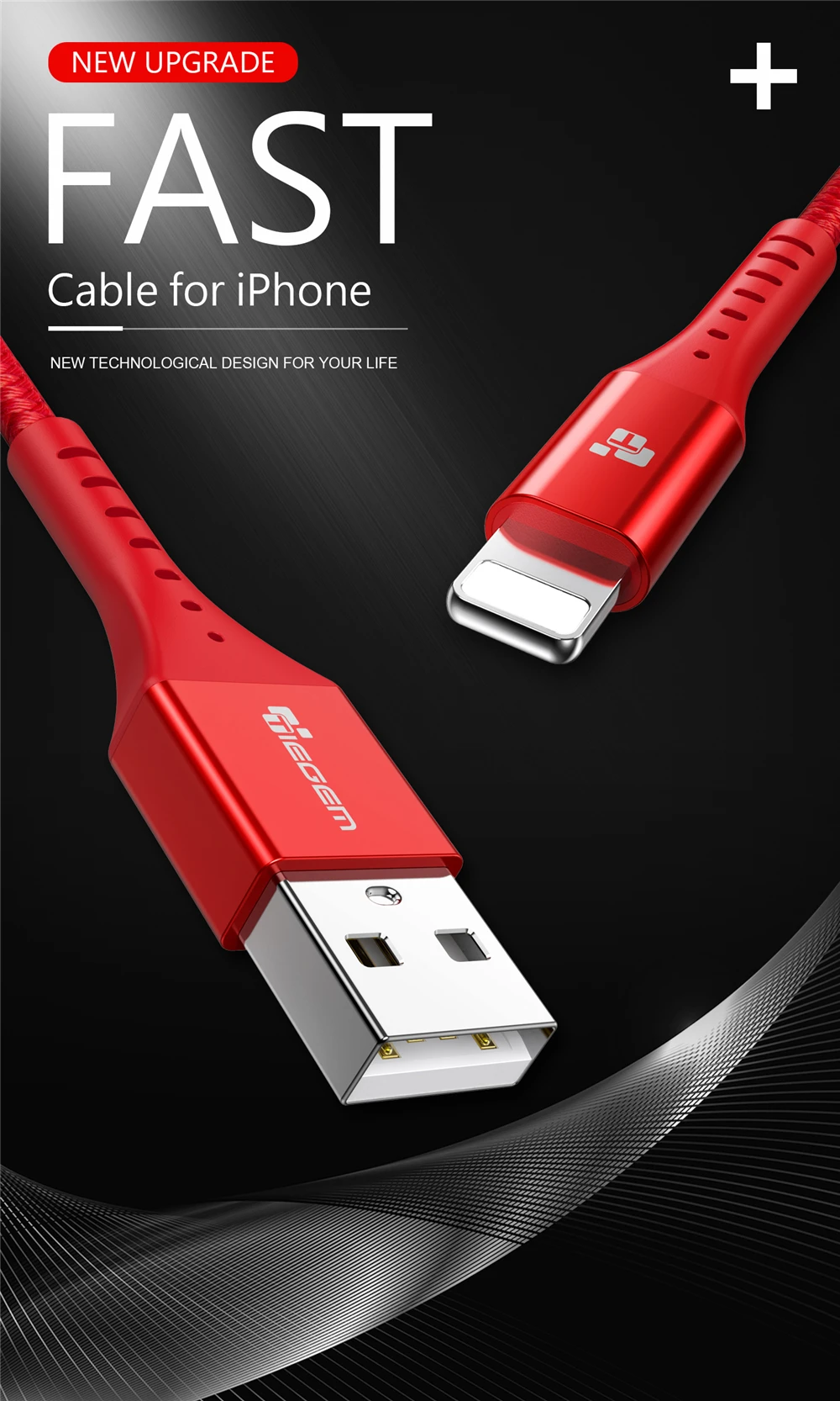 TIEGEM EX-long USB кабель для зарядного устройства для iPhone X 8 7, USB кабель для быстрой зарядки и передачи данных для iPhone 6 6s Plus 5 5S SE, кабель для мобильного телефона