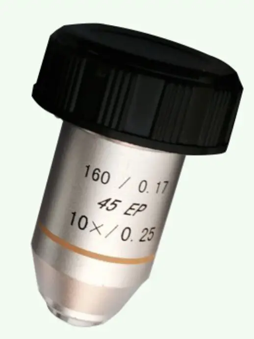 10X Lab195N медицинский Биологический микроскоп био-микроскоп полу план ахроматическая объектив 160/0. 17 нить Диаметр 20,2 мм