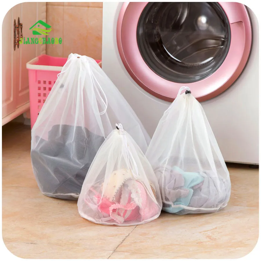 3 크기 끈 팬티 속옷 제품 세탁 가방 바구니 메쉬 가방 가정용 청소 도구 액세서리 세탁 씻어 관리