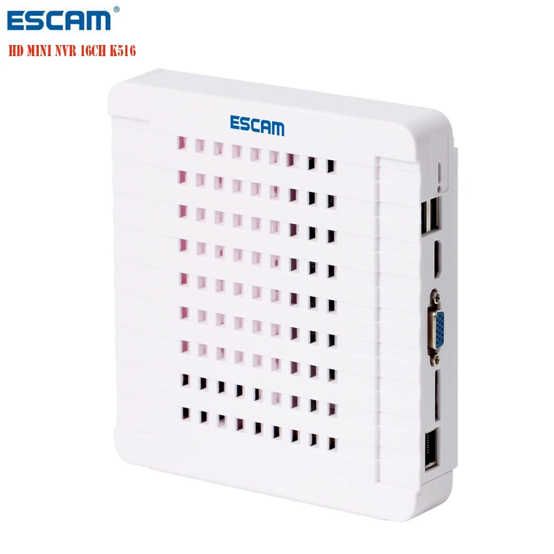 Escam HD Mini NVR 16CH K516 Network Video Recorder H.264 HDMI/VGA Video Output audio input Support Onvif,P2P Cloud for IP Camera