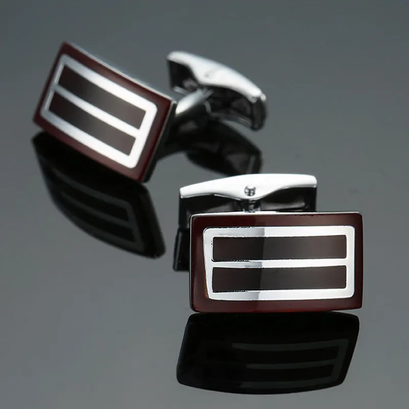 High quality brand jewelry red Cufflinks brand new fashion men's shirt