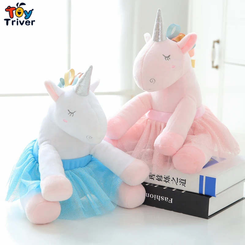 

30cm Unicorn Plush Toy Stuffed Blue Pink Unicorns Animal Horse Children Baby Kids Girl Lucky Gift Appease Doll Drop Shipping