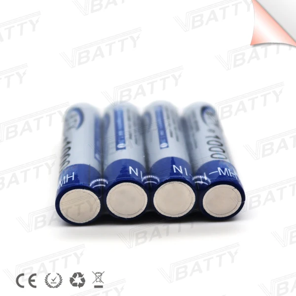 4 шт./лот BTY MI MH 1.2В 1000 мАч Mi аккумуляторная батарея AAA|rechargeable battery|aaa rechargeable batterybattery |