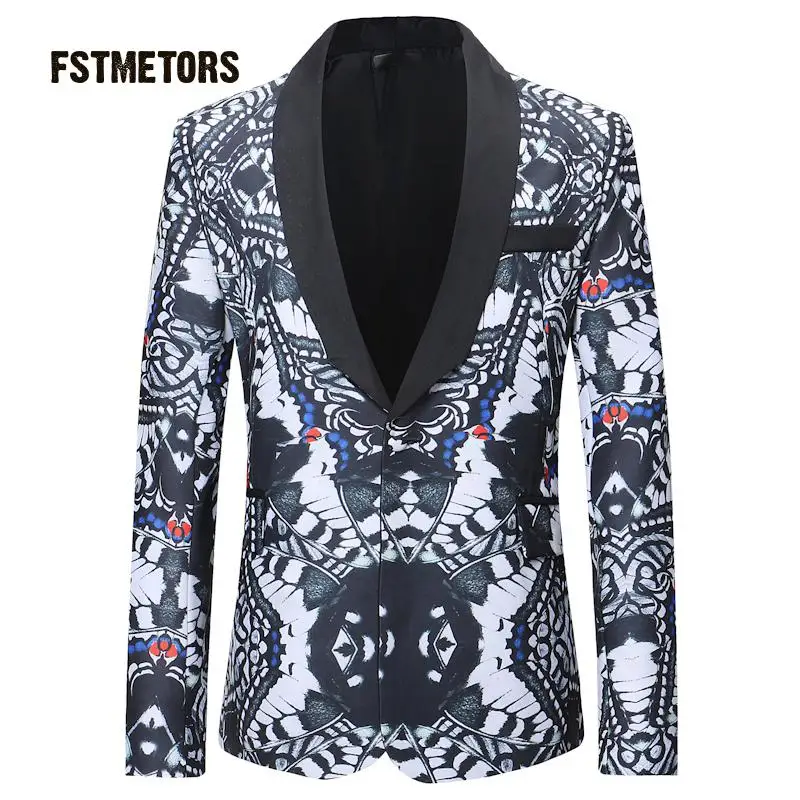 2018 high quality men's fashion brand striped blazer jacket style leisure cultivate one's morality men Portland men coat