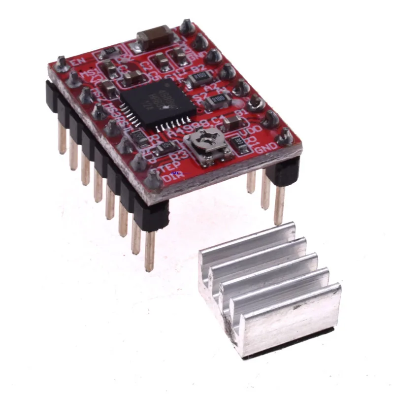 

3D Printer Parts StepStick A4988 Stepper Motor Driver With Heat sink Carrier Reprap RAMPS Reprap 4-layer PCB