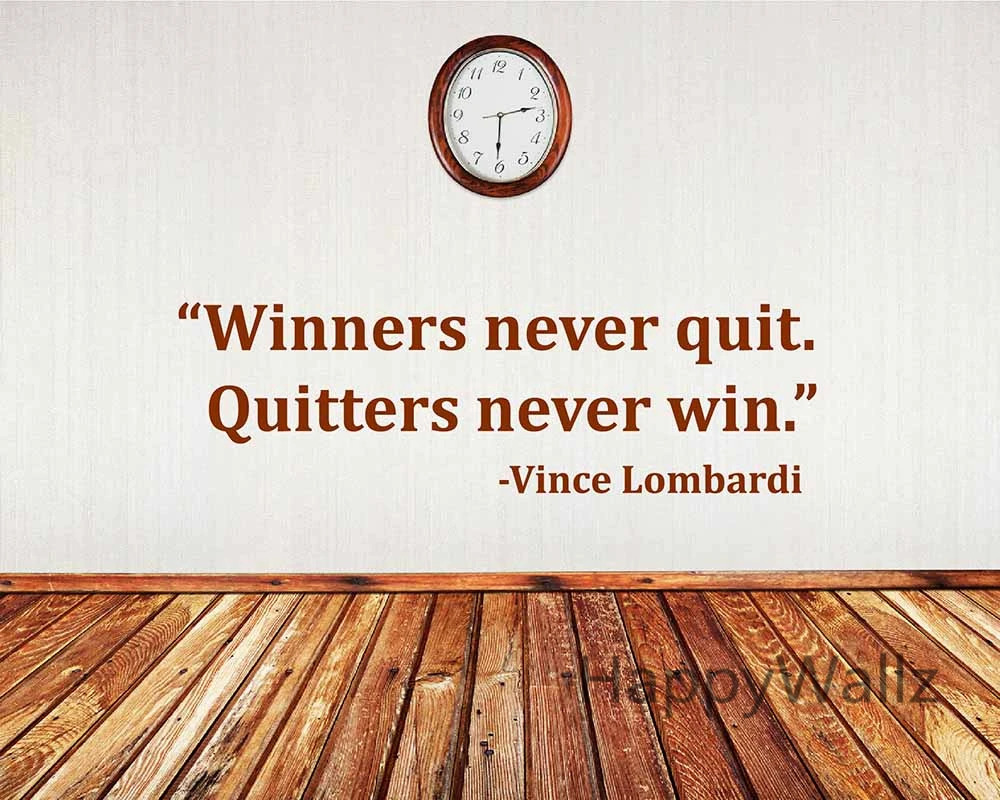 Autocollant Mural De Citation Jamais De Depart Jamais Victoire Etiquette De Citation De Motivation Autocollant Mural De Bricolage Citation D Inspiration Decorative Q91 Aliexpress