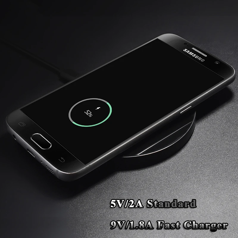 USLION беспроводной зарядный коврик для iPhone X 8 QI Быстрое беспроводное зарядное устройство для телефона настольное зарядное устройство для samsung Note 8 S8 S7 S6 Edge