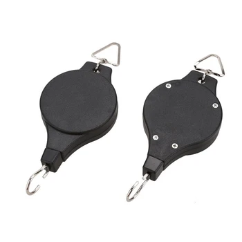 

Retractable Pulley Hook Hanging Pull Down Hanger For Flower Plant Baskets Garden HUG-Deals