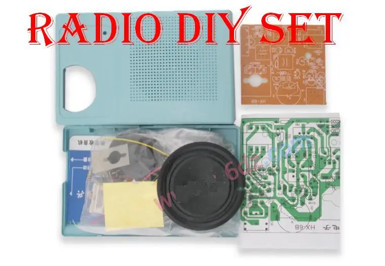 

Free shipping!!!1 SET HX-6B 6 Tubes Superheterodyne AM Radio DIY Suite
