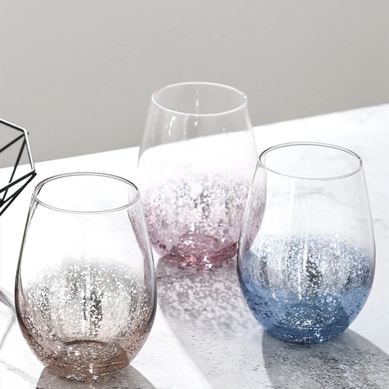 1 шт 550 мл Прозрачный Звездный бокал для вина с металлической основой, бокал для напитков, сока, вина, чашка для подарка