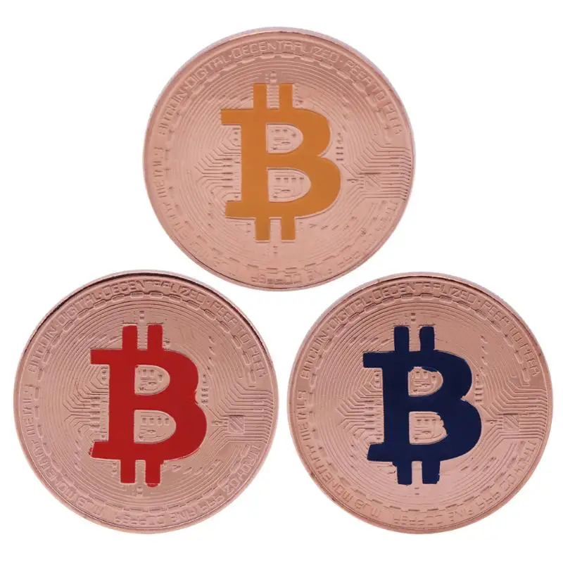 Buy 38mm Commemorative Physical Bitcoins Coin Alloy