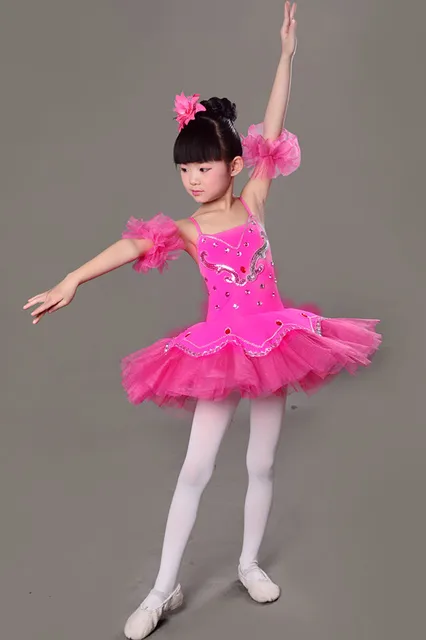 Aliexpress.com : Buy Girl Ballet Tutu Costume Children Sequins White ...