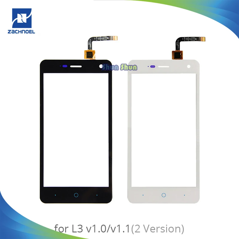 

5.0'' Touch Screen for ZTE Blade L3 v1.0 v1.1 Touch Screen Digitizer Sensor Front Glass Lens Panel Black White Replace Parts