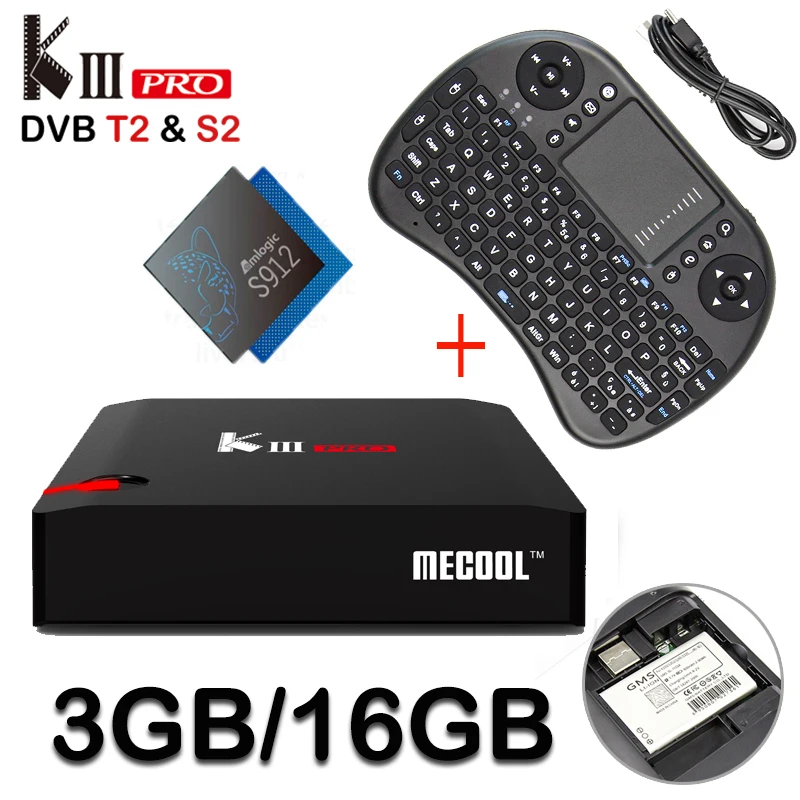 Prix pour MECOOL KIII Pro Intelligent Android 6.0 TV Box Amlogic S912 Octa core UHD 4 K DDR3 3 GB 16 GB Mini PC WiFi H.265 Miracast HD Médias lecteur Prix pour MECOOL KIII Pro Intelligent Android 6.0 TV Box Amlogic S912 Octa core UHD 4 K DDR3 3 GB 16 GB Mini PC WiFi H.265 Miracast HD Médias lecteur