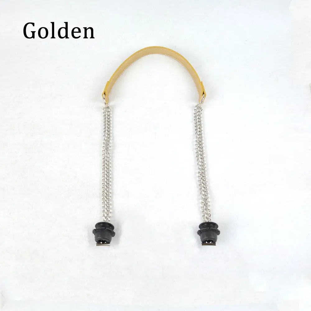 Golden Tanqu 1 шт. Obag Серебряная длинная двойная цепь OT T OBag ручки для Obag EVA O сумка женская сумка на плечо - Цвет: Golden