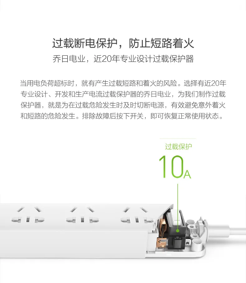 Xiaomi Mi умный блок питания с 5 разъемами питания, штепсельная вилка с разъемом стандарта Австралии, искусственная кожа для умного дома