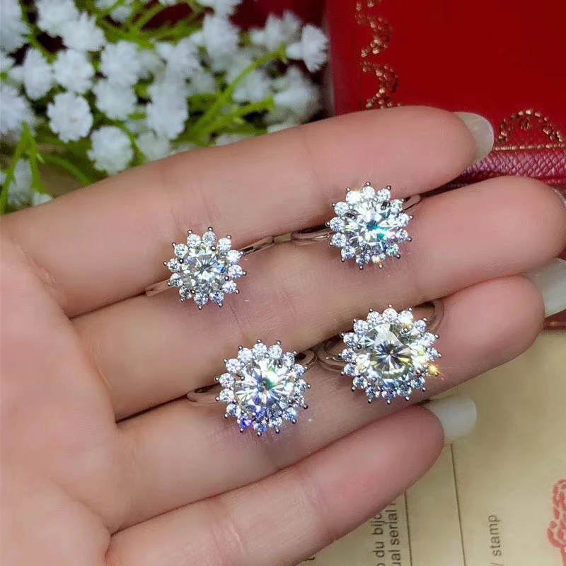 Ювелирные изделия colife Moissanite кольцо для помолвки 1ct до 3ct D Цвет VVS1 класс Moissanite серебряное кольцо 925 серебро Moissanite ювелирные изделия