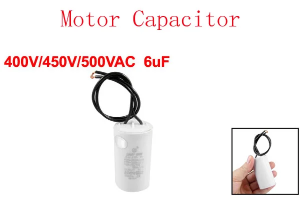 

Washing Machine Polypropylene Film 2 Wire Motor Capacitor 400V/450V/500VAC 6uF 4pcs