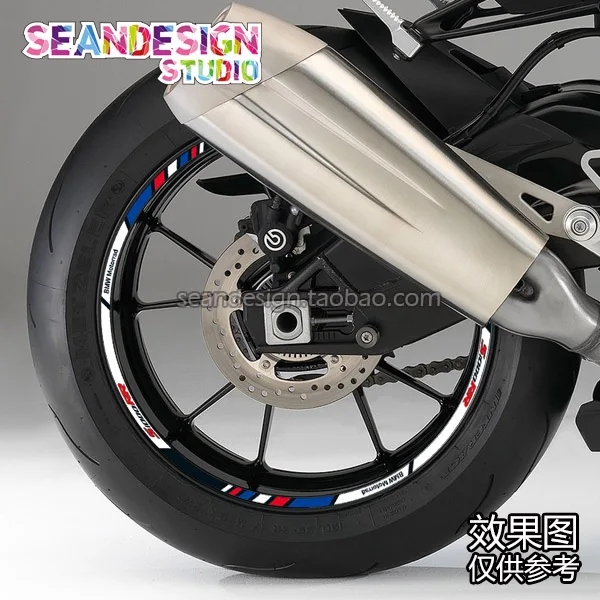 Для BMW S1000RR S1000R S1000XR наклейка на колеса мотоцикла светоотражающий обод велосипеда